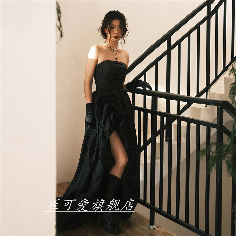 Photo Studio New Photo Travel Photography Theme Clothing Fashion Street Photography Wedding Photography Outdoor Short Front and Long Back Tail Dress Photo Studio New Photo Travel Photography Theme Clothing Fashion Street Photography Wedding Photography Outdoor Short Front and Long Back Tail Dress