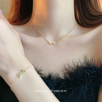 Necklace 2025 new popular style light luxury niche clavicle chain women's high-end sweet cool ys summer sweater chain accessories