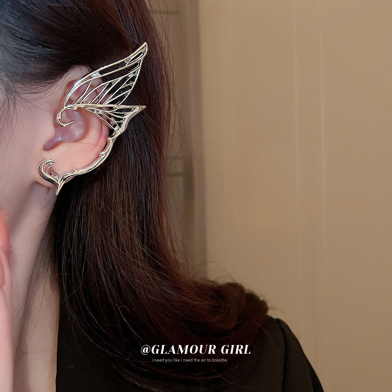 Butterfly Fairy Earrings - Stud Earrings with Hook and Clip - Women's Luxury Niche High-End Earrings - 2025 - Exaggerated and Face-Enhancing Small Earrings