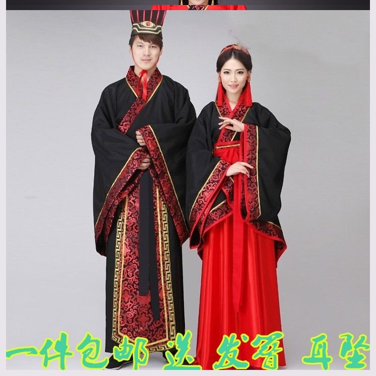 phù dâu mới mới với sự tham gia đám cưới Trung Quốc phù dâu Tang hy sinh han-mặc người giúp việc thực hiện trang phục nam màu đen