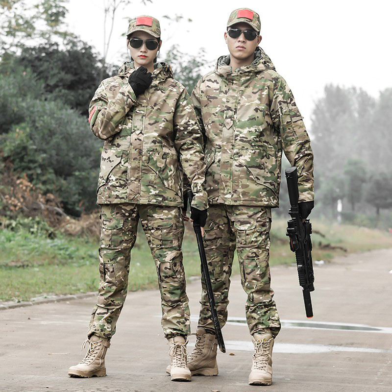 Camouflan Men's Soldiers Military Fans Outdoor Assault Suit Men's Spring Autumn Plus Suede Waterproof Special Tactical Mountaineering Combat