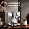 Zuozuo Mo Italian-Style Coffee Machine for Home Use, Small Semi-Automatic American-Style Steam Milk Frother, New Model with Stainless Steel Body