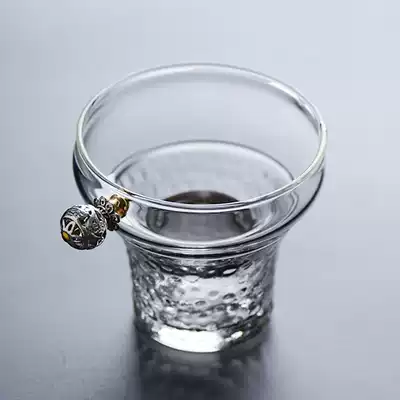 Wu Zen transparent glass tea leak one public cup tea filter creative personality Japanese filter tea set parts