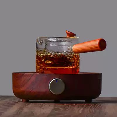 New feather heat-resistant glass filter bubble Teapot side to cook teapot cooking dual-purpose high-temperature steaming teapot can be heated