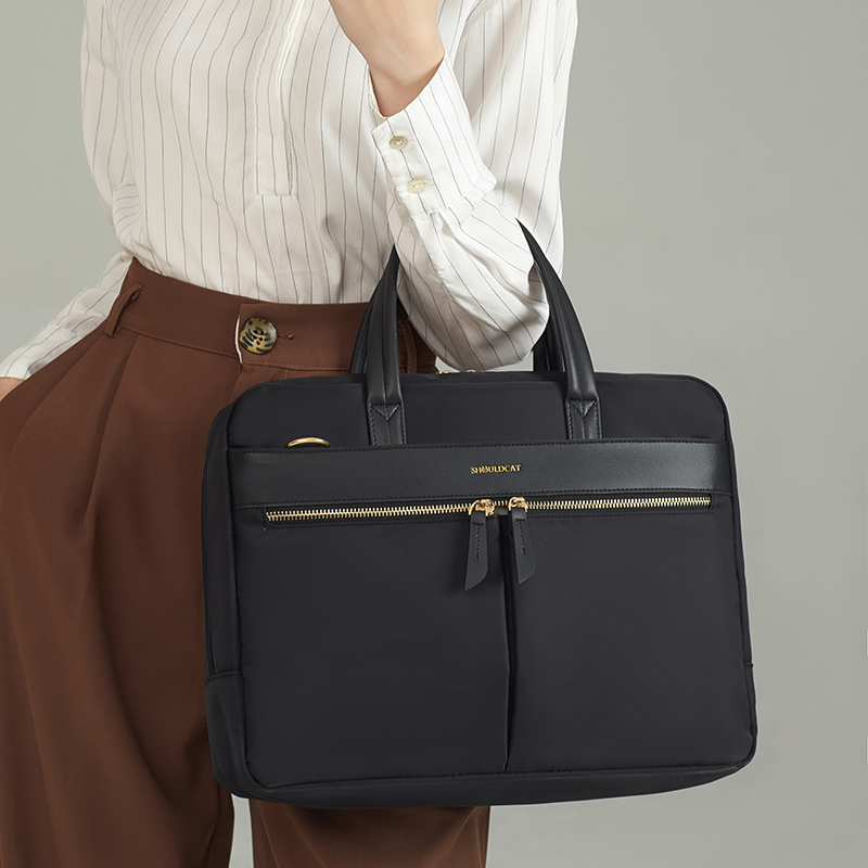 Korean Style Large-Capacity Handbag, Document Bag, Business Laptop Bag, Professional Commuting Briefcase, A4 Document Bag