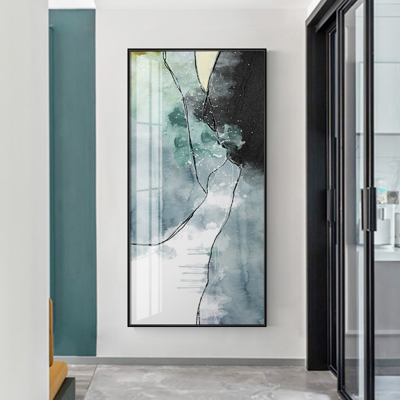 Entry to the ink of the ink fresco of the new Chinese mountain ink