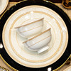2025 New Bowl and Plate Set for Home Use, Housewarming Tableware Set, Light Luxury and High-End Feel, Bowls, Plates, Chopsticks, Ceramic Plates and Bowls