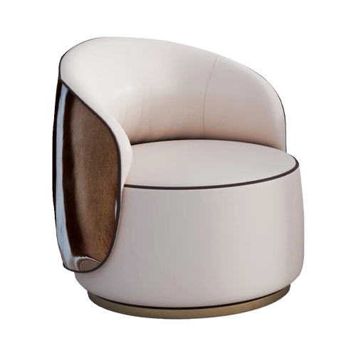 Итальянский легкий роскошный диван -стул Простой гостиная дома вращающаяся стул. Размер квартиры из нержавеющей стали.