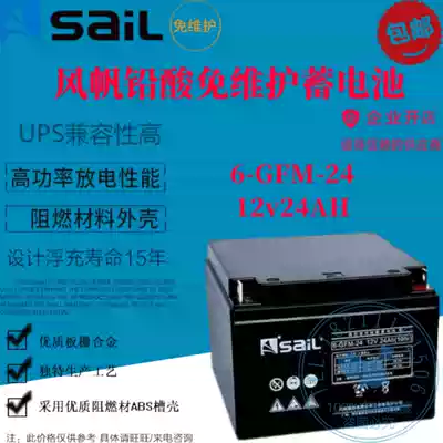 Sail 6-GFM-24 lead-acid battery 12v24AH communication emergency UPS DC screen medical equipment available
