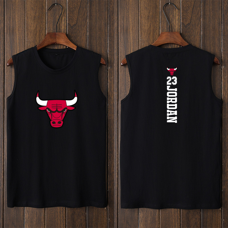 Bullfly Air Basketball Sports Vest T-Shirt Sleeveless Short-Sleeved Hong Kong Style Clothing Vest for Men and Women with Round Neck