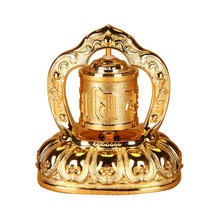 True words turn wheel car ornaments car six-character electric curse solar turn gold tube car interior accessories