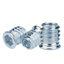 Internal and external teeth nut iron galvanized sink inner hexagonal screw cap Home with medium connecting piece pre-embedded with cushion gong 8 * 15