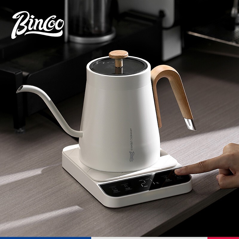 Bincoo Constant Temperature Electric Coffee Kettle, Automatic Electric Kettle with Smart Temperature Control, Household Long Spout Kettle