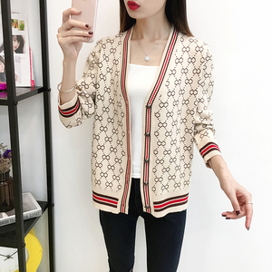 韩版百搭宽松毛衣开衫女小披肩