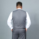 Plus size plus size men's suit vest fat man business formal groomsman suit shirt vest trousers three-piece set