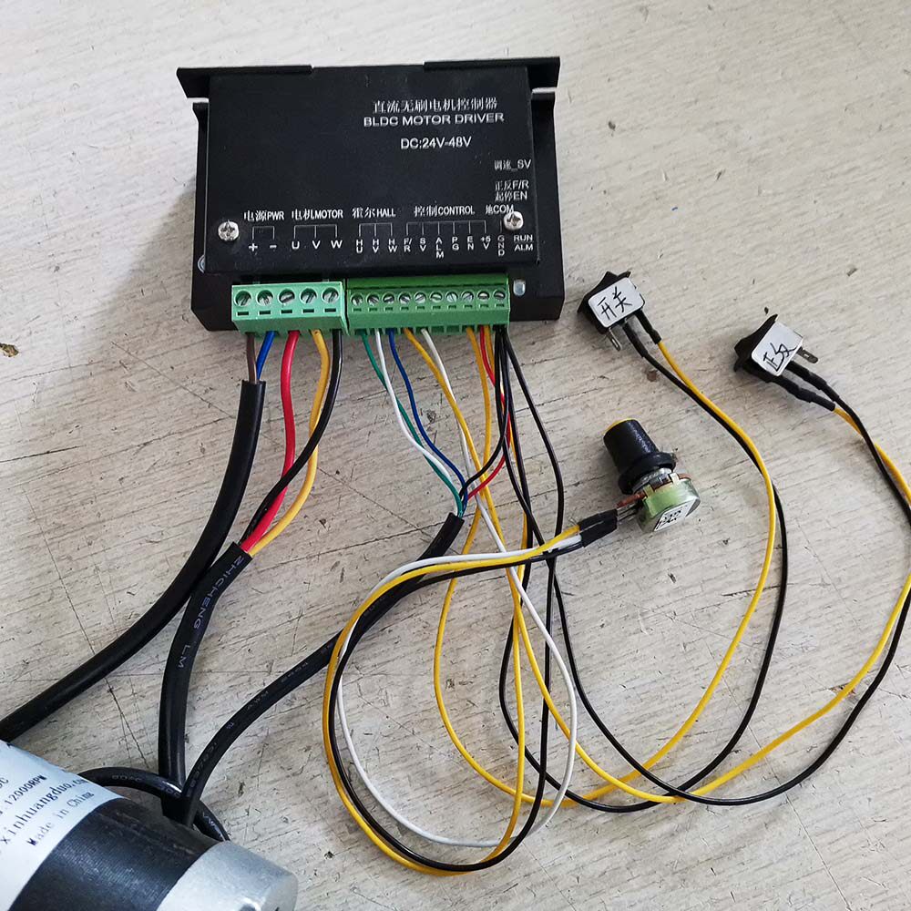 Шпиндель 500w 无刷电机主轴er11直流打磨钻孔高速风冷pcb雕刻佛珠手钻调速 DC motor