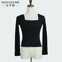 Черный лонгслив