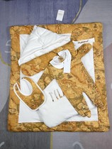 23 beginner babys full moon crawling to serve foreign life New male and female baby male and female baby long sleeve khater cap Sleeping Bag Quilt