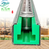 5 points chain guide rail suspended chain guide trough conveyor synchronous belt guide rail 12A chain guide wear-resistant strip