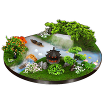 Spray flowers in the middle of the hotel dining table large round table turntable central decorative ornaments hotel restaurant boxes fake flowers