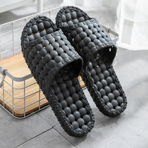 Bathroom slippers mens summer indoor bath non-slip couple home soft bottom hollow bathroom leaking sandals and slippers