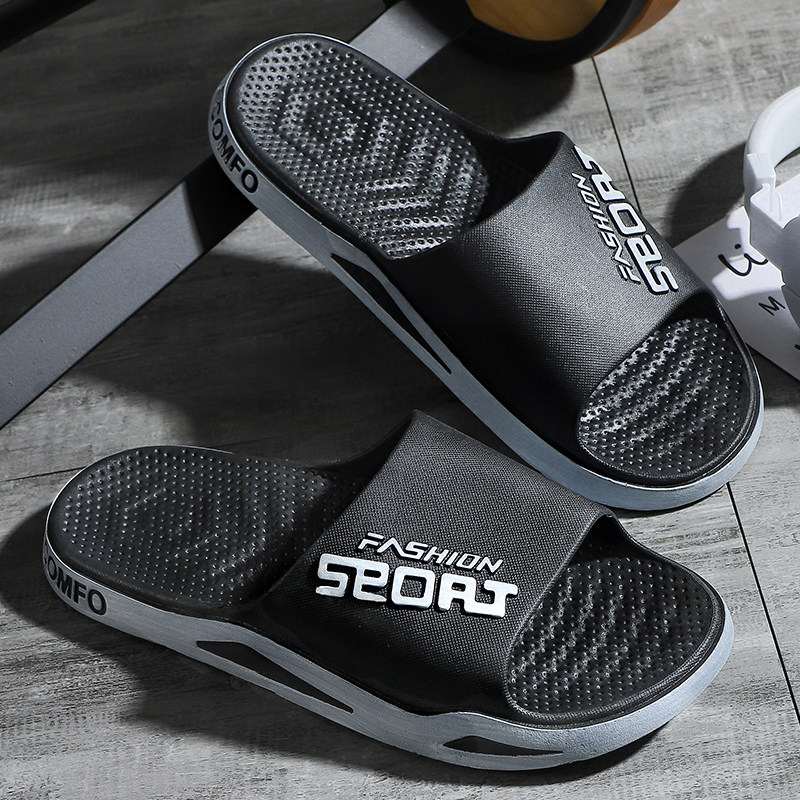 Naiji slippers men's summer outdoor wear thick bottom non-slip bathroom bath couples household soft bottom plastic outdoor sandals and slippers