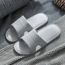 Mens slippers home summer outdoor wear indoor bathroom bath mute anti-slip home soft bottom couple sandals and slippers men