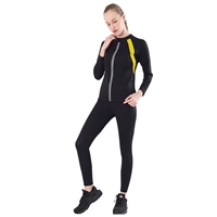 Черно-желтая ткань, лонгслив, нарукавники, комплект, штаны