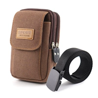 Средний коричневый [вертикальный три -слой 6 -инч]+ремень