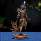 Тибетская поставка Будды поставки медной замораживающая мать -будда статуи тантрическая статуя статуи Будды Высокие 32 см статуи статуи Бесплатная доставка бесплатная доставка