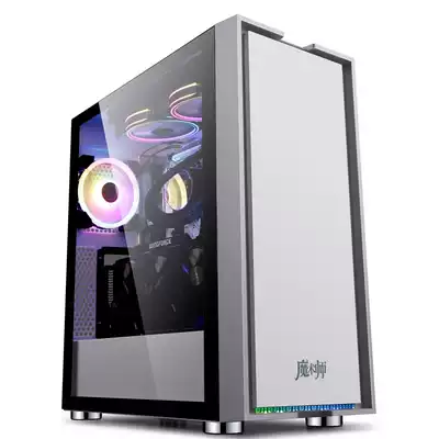 Jinhetian magician glacier silver computer case Desktop DIY full side transparent back line game water-cooled atx large main case