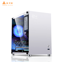 Jinhetian MATE Q1MATX chassis all aluminum acrylic full side transparent support 260mm graphics card SFX power supply