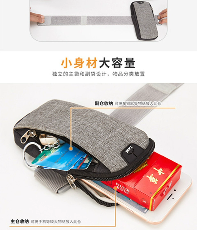 Túi đeo tay dành cho điện thoại di động chạy bộ Huawei Vinh Quang v30 / 20 9x / 8x Max / note10 Túi đeo tay thể thao - Túi xách