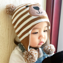 Boys hats autumn and winter New 2020 boys autumn and winter baby boys cute super cute mens treasure warm plus Velvet