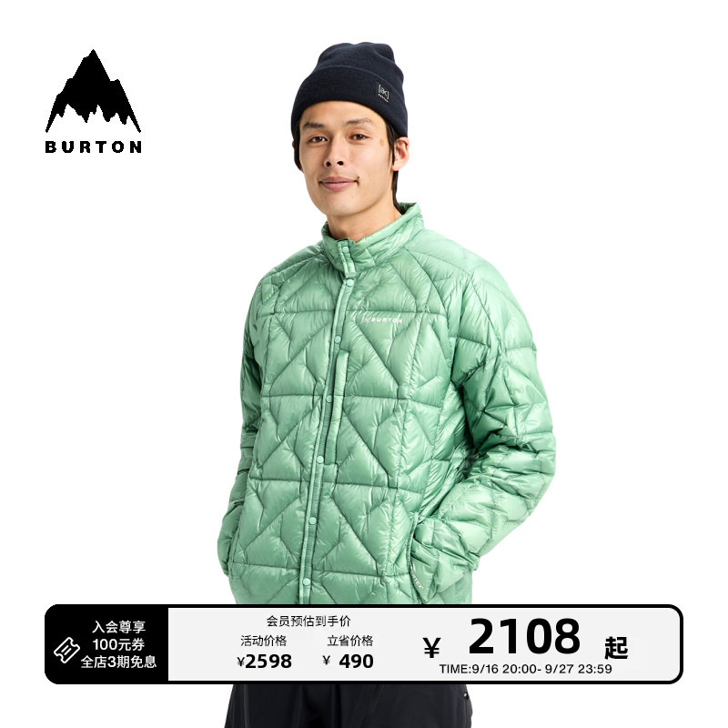 Burton Burton Official Men's [Ak] Baker down Jacket, Water-Repellent, Cold-Proof and Warm, Snowboard 220661