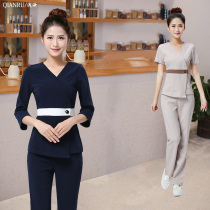Shallow Ru new beauty salon work clothes womens pants suit beautician fashion beautician Health Club Summer