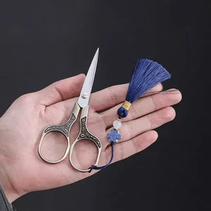 Small Scissors for Cutting Tea Bags, Tea Scissors for Infuser Bags, Special Scissors for Tea Leaves, Tea Ceremony Vintage Chinese-Style Crane Tea Art Tea Set Accessories
