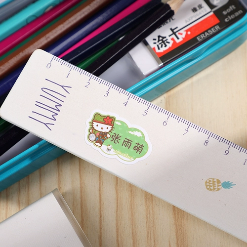 Водонепроницаемая детская мультяшная именная наклейка для детского сада, делается под заказ