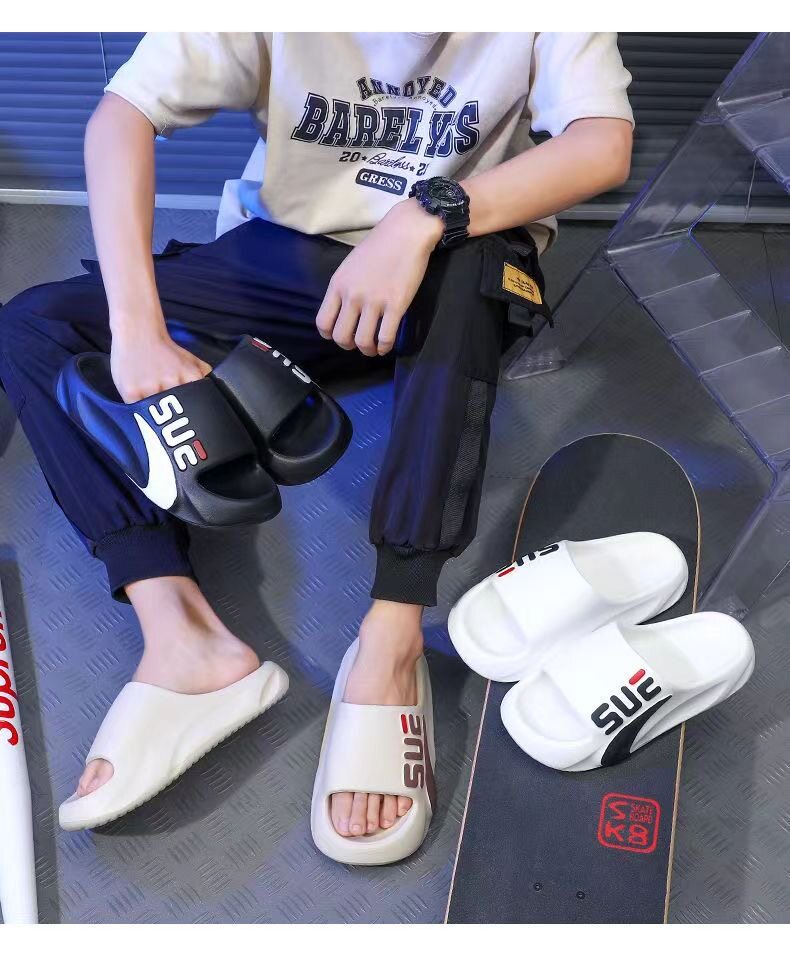 Отдых тапочки 2025踩屎感拖鞋夏季男款eva不脚臭男士外穿潮流防滑耐磨运动拖鞋