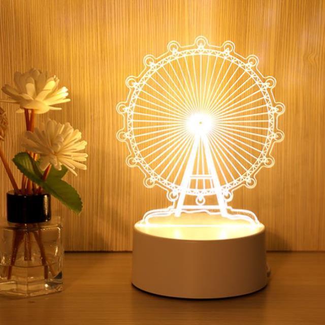 Chinese style night light Night light Creative led plug-in energy-saving bedroom bed lamp Table lamp Nursing girl heart man
