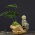 Củ cải xanh sáng tạo bình thủy canh chậu cây bình hoa bình đựng nước nuôi cấy đồ trang trí nhỏ trang trí nội thất nhà cửa - Vase / Bồn hoa & Kệ
