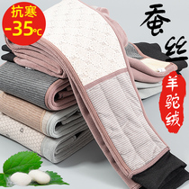 Cotton pants mens winter plus velvet thickened northeast cold pants ultra-thick inner wear windproof large size one-piece alpaca velvet warm pants