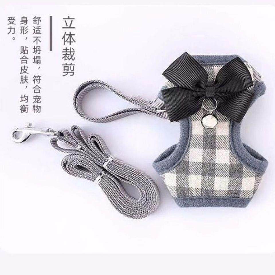 Kitty Traction Rope Young Cat Walk Cat Rope Small Cat Anti-Escape Chain Son Comfort Material Cute Vest Type Cat Rope