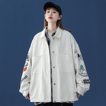 Cowboy coat woman 2022 spring and autumn design sensed a small crowd early spring in the street thin money oversize jacket