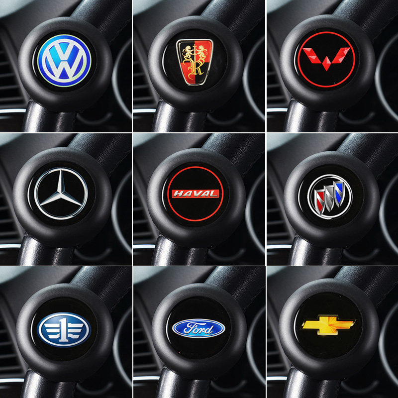 Car one-handed bending and reversing labor-saving hitting steering wheel assist ball bearing type metal rotary gear handle artifact