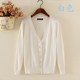 Mỏng đan áo điều hòa nhiệt độ ngắn dài tay mùa xuân và mùa thu mặc V-cổ phụ nữ cardigan của bên ngoài phiên bản Hàn Quốc của chiếc áo khoác nhỏ kim thân dệt.