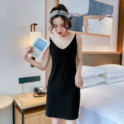 Летняя сексуальная пижама, хлопковая черная юбка для школьников, эффект подтяжки, популярно в интернете