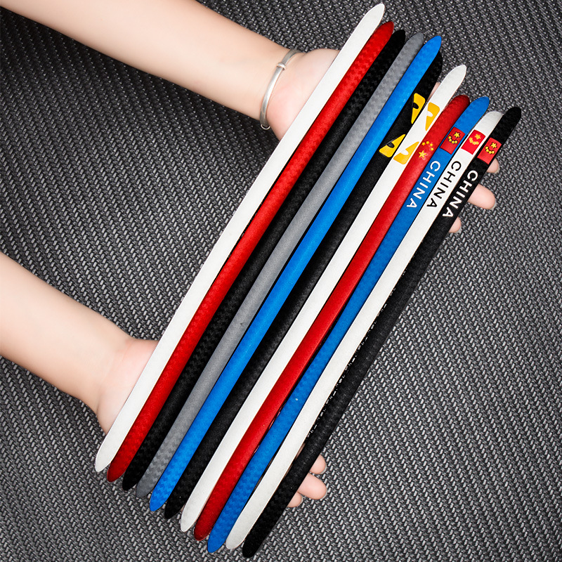 Car door extension anti-collision strip thickened body door anti-bump scratch paste door anti-rubbing rubber strip decoration supplies