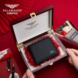 Armani, бумажник, ремень, подарочная коробка, высококлассный комплект, из натуральной кожи, подарок на день рождения