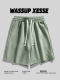 WASSUP休闲短裤男女夏季薄款宽松百搭美式沙滩裤直筒情侣五分裤子
